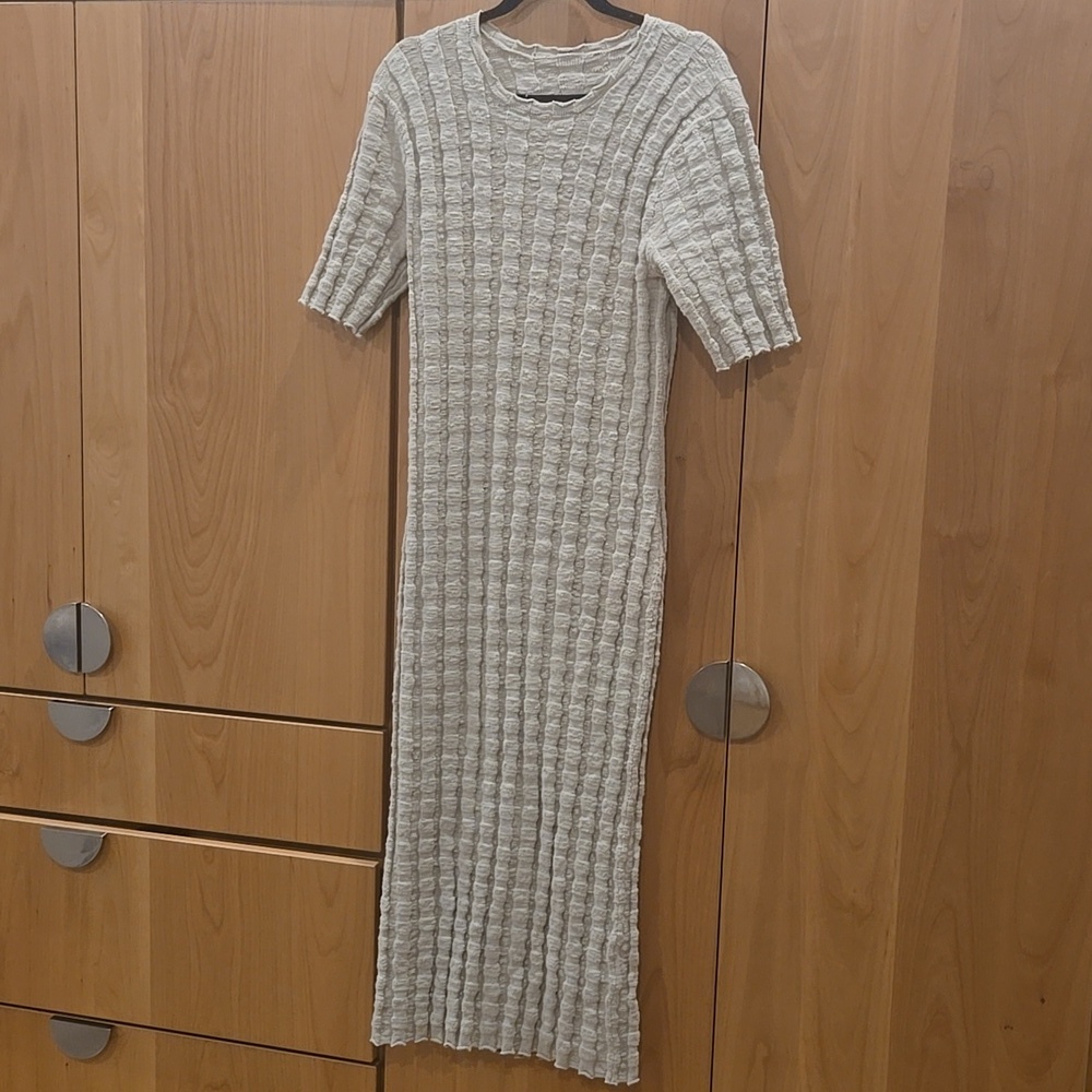 Lauren Manoogian Maxi Tube Cream Knit Sweater Dress, Size 2, GUC, Quiet Lux, NYC